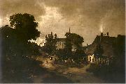 Jozef Szermentowski Village near Kielce. oil on canvas